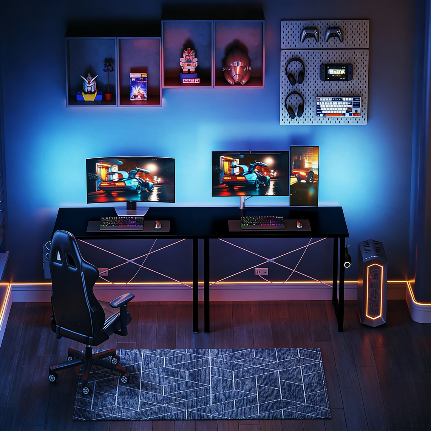 40" Desk with Outlets & USB, Modern & Functional